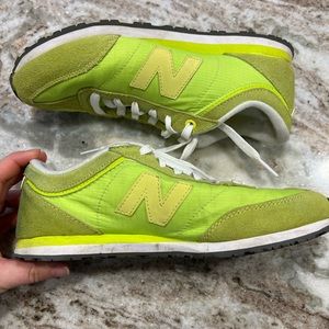 Women’s Neon Yellow New Balance 556 Sneakers